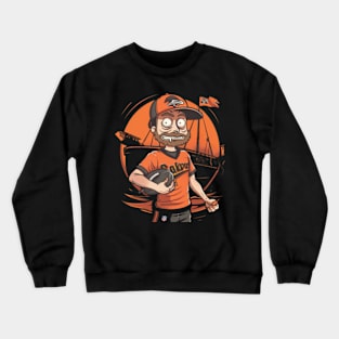 Cartoon Kalypse With Orioles Logo Crewneck Sweatshirt